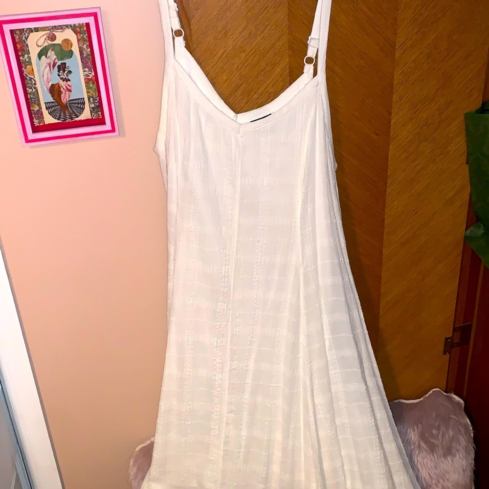 Torrid white cotton maxi dress